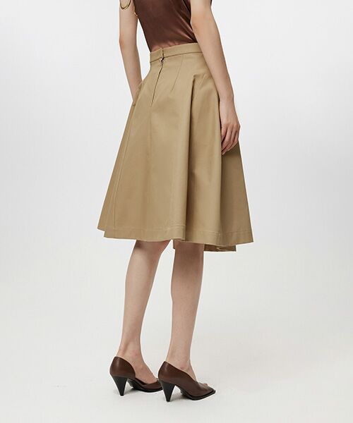 JNBY / ジェーエヌビーワイ ミニ・ひざ丈スカート | Classic Wearable Cotton Flared Midi Skirt / コットンフレアスカート | 詳細12