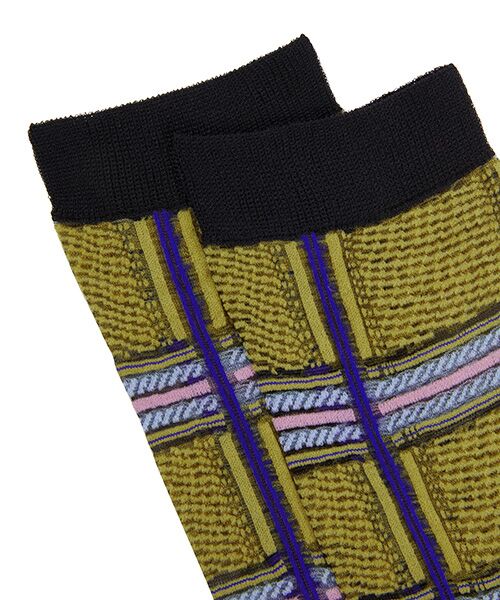 JNBY / ジェーエヌビーワイ ソックス | Windowpane-check Nylon Socks / チェックナイロンソックス | 詳細7