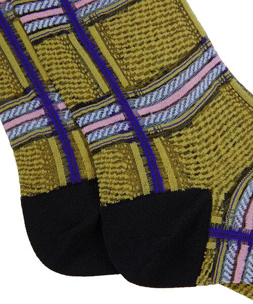 JNBY / ジェーエヌビーワイ ソックス | Windowpane-check Nylon Socks / チェックナイロンソックス | 詳細8