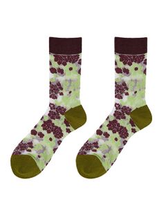 JNBY / ジェーエヌビーワイ ソックス | Retro Floral-jacquard Sheer Stretch-nylon Socks / レトロフローラルジャカードソックス