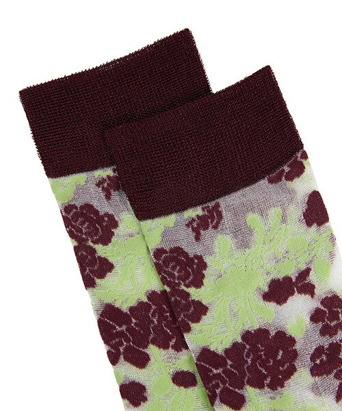 JNBY / ジェーエヌビーワイ ソックス | Retro Floral-jacquard Sheer Stretch-nylon Socks / レトロフローラルジャカードソックス | 詳細2