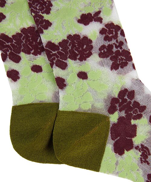 JNBY / ジェーエヌビーワイ ソックス | Retro Floral-jacquard Sheer Stretch-nylon Socks / レトロフローラルジャカードソックス | 詳細3
