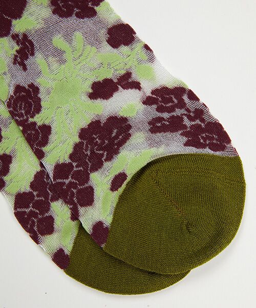 JNBY / ジェーエヌビーワイ ソックス | Retro Floral-jacquard Sheer Stretch-nylon Socks / レトロフローラルジャカードソックス | 詳細4