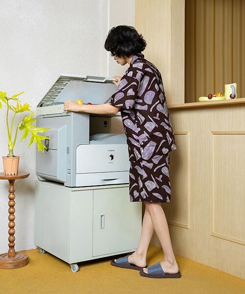 JNBY / ジェーエヌビーワイ ルームウェア | HOME Genderless Loose-fit Linen Pajama Shirt / ジオメトリックリネンパジャマシャツ | 詳細2