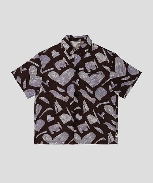 JNBY / ジェーエヌビーワイ ルームウェア | HOME Genderless Loose-fit Linen Pajama Shirt / ジオメトリックリネンパジャマシャツ | 詳細4