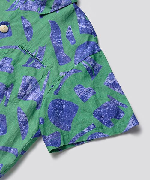 JNBY / ジェーエヌビーワイ ルームウェア | HOME Genderless Loose-fit Linen Pajama Shirt / ジオメトリックリネンパジャマシャツ | 詳細14