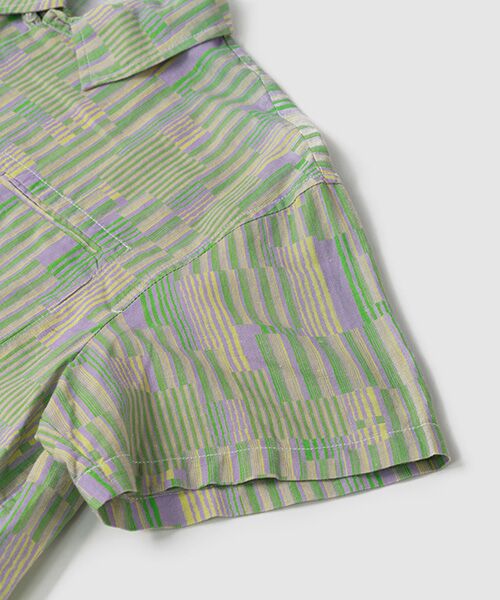 JNBY / ジェーエヌビーワイ ルームウェア | HOME Genderless Loose-fit Geometric-print Linen-blend Pajama Shirt / ジェンダーレスジオメトリックプリント パジャマシャツ | 詳細7