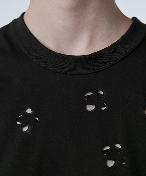 JNBY / ジェーエヌビーワイ Tシャツ | Laser-cut Floral Hollow T-Shirt / レースカットフローラルTシャツ | 詳細11