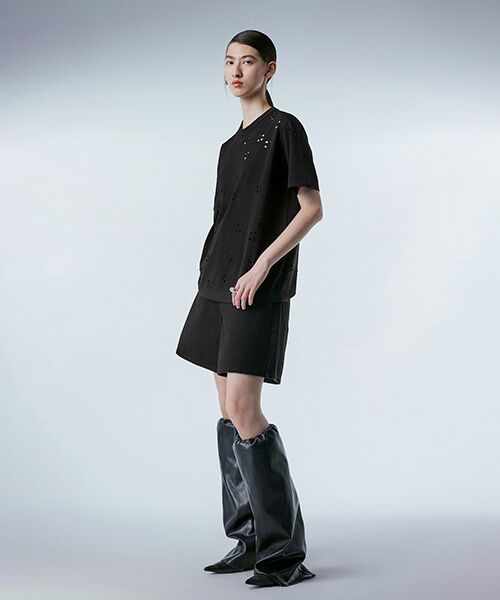 JNBY / ジェーエヌビーワイ Tシャツ | Laser-cut Floral Hollow T-Shirt / レースカットフローラルTシャツ | 詳細14