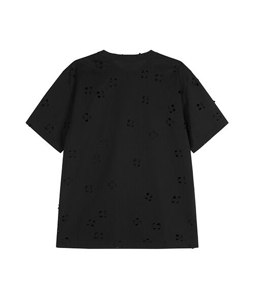 JNBY / ジェーエヌビーワイ Tシャツ | Laser-cut Floral Hollow T-Shirt / レースカットフローラルTシャツ | 詳細17