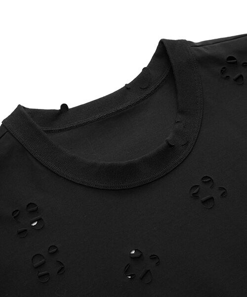 JNBY / ジェーエヌビーワイ Tシャツ | Laser-cut Floral Hollow T-Shirt / レースカットフローラルTシャツ | 詳細19