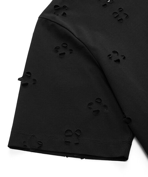 JNBY / ジェーエヌビーワイ Tシャツ | Laser-cut Floral Hollow T-Shirt / レースカットフローラルTシャツ | 詳細20