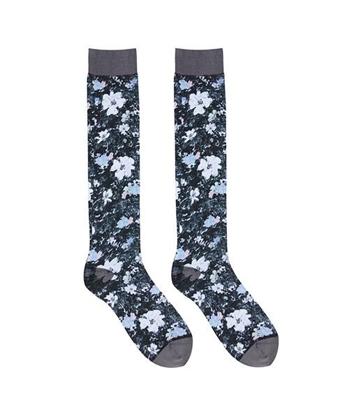 JNBY / ジェーエヌビーワイ ソックス | Vintage Floral Knee-high Socks / フローラルハイソックス | 詳細1
