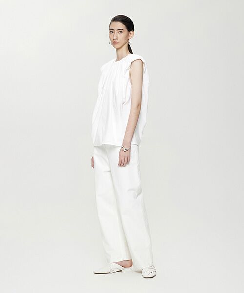 JNBY / ジェーエヌビーワイ シャツ・ブラウス | Gathered Ballon-sleeve Shirt / バルーンスリーブシャツ | 詳細4