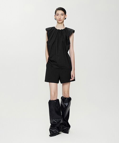 JNBY / ジェーエヌビーワイ シャツ・ブラウス | Gathered Ballon-sleeve Shirt / バルーンスリーブシャツ | 詳細13