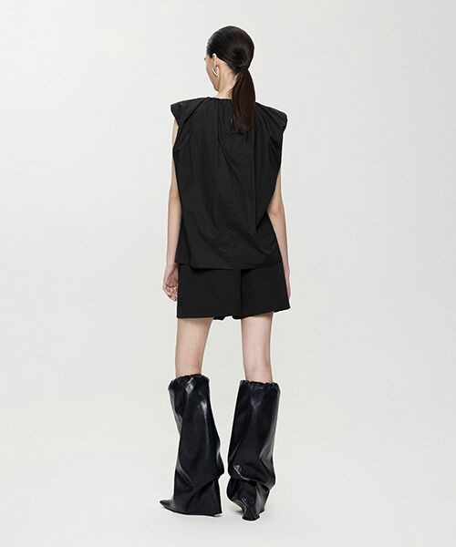 JNBY / ジェーエヌビーワイ シャツ・ブラウス | Gathered Ballon-sleeve Shirt / バルーンスリーブシャツ | 詳細14