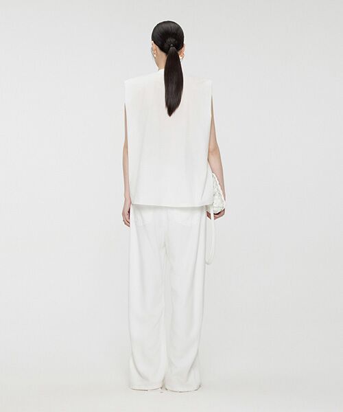 JNBY / ジェーエヌビーワイ シャツ・ブラウス | V-neck Pleated-front Sleeveless Shirt / Vネックフロントプリーツシャツ | 詳細5