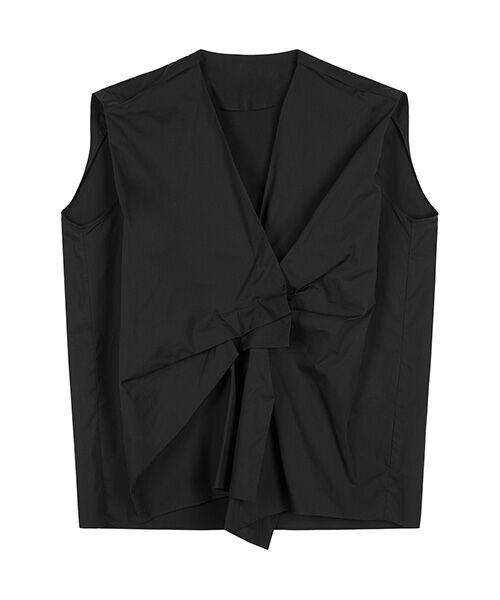 JNBY / ジェーエヌビーワイ シャツ・ブラウス | V-neck Pleated-front Sleeveless Shirt / Vネックフロントプリーツシャツ | 詳細13