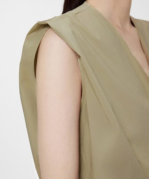 JNBY / ジェーエヌビーワイ シャツ・ブラウス | V-neck Pleated-front Sleeveless Shirt / Vネックフロントプリーツシャツ | 詳細20