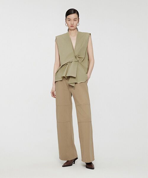 JNBY / ジェーエヌビーワイ シャツ・ブラウス | V-neck Pleated-front Sleeveless Shirt / Vネックフロントプリーツシャツ | 詳細21