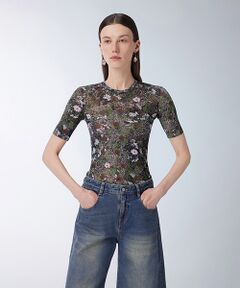 JNBY / ジェーエヌビーワイ シャツ・ブラウス | Floral-pattern Second Skin Top / フローラルセカンドスキントップス