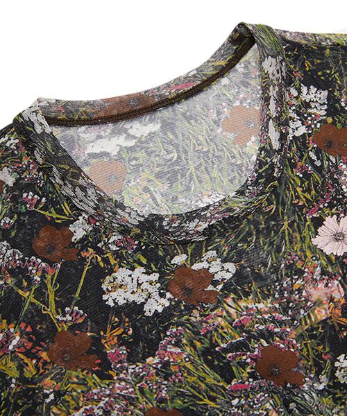 【最終価格】 POPPY FLORAL PATTERN SECOND SKIN POPPY FLORAL PATTERN SECOND SKIN TOPS