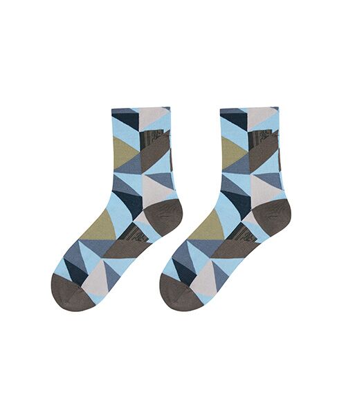 JNBY/ジェーエヌビーワイ Geometric-pattern Socks SKY ONE SIZE JNBY/ジェーエヌビーワイ Geometric-pattern Socks SKY ONE SIZE