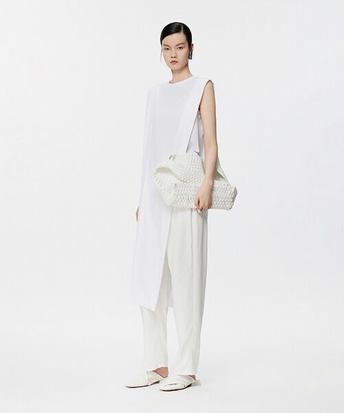 JNBY / ジェーエヌビーワイ ロング・マキシ丈ワンピース | Asymmetrical Sleeveless Summer Dress / アシンメトリーサマードレス | 詳細1