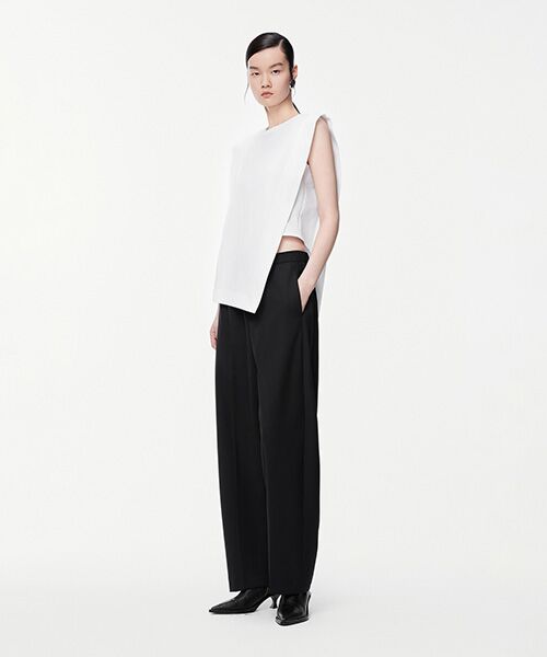 JNBY / ジェーエヌビーワイ シャツ・ブラウス | Sophisticated Block-structure Sleeveless T-shirt / ノースリーブTシャツ | 詳細5