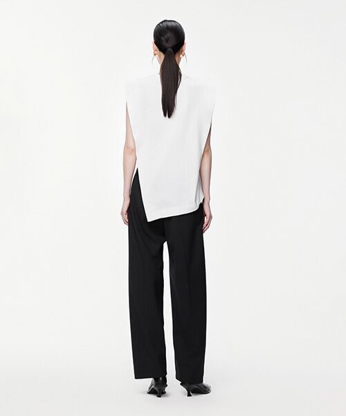 JNBY / ジェーエヌビーワイ シャツ・ブラウス | Sophisticated Block-structure Sleeveless T-shirt / ノースリーブTシャツ | 詳細6