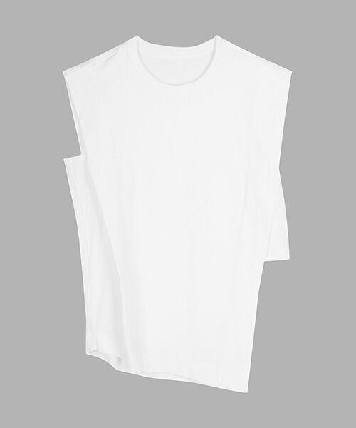 JNBY / ジェーエヌビーワイ シャツ・ブラウス | Sophisticated Block-structure Sleeveless T-shirt / ノースリーブTシャツ | 詳細7