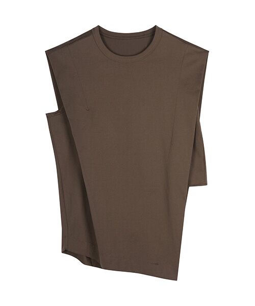 JNBY / ジェーエヌビーワイ シャツ・ブラウス | Sophisticated Block-structure Sleeveless T-shirt / ノースリーブTシャツ | 詳細14