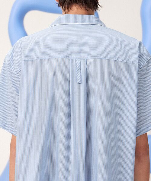 JNBY / ジェーエヌビーワイ ルームウェア | HOME Unisex Striped Lounge Shirt / ユニセックス ストライプラウンジシャツ | 詳細7