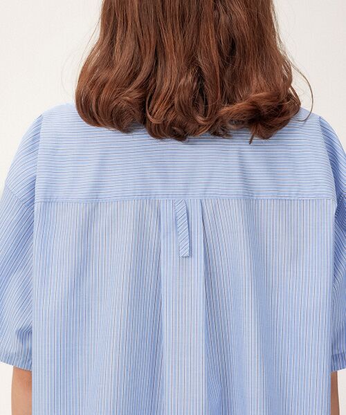 JNBY / ジェーエヌビーワイ ルームウェア | HOME Unisex Striped Lounge Shirt / ユニセックス ストライプラウンジシャツ | 詳細13