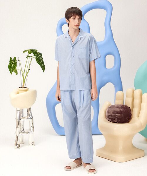 JNBY / ジェーエヌビーワイ ルームウェア | HOME Unisex Striped Lounge Trousers / ユニセックス ストライプラウンジパンツ | 詳細7