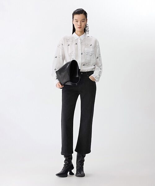 JNBY / ジェーエヌビーワイ シャツ・ブラウス | Embroidered Cat Linen Shirt / キャットリネンシャツ | 詳細5