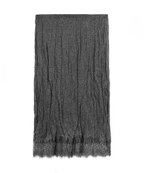 JNBY / ジェーエヌビーワイ ミニ・ひざ丈スカート | Shimmer Lace Knit Skirt / レースニットスカート | 詳細9