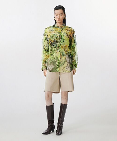 セール】 Sheer Botanical Shirt / シアーボタニカルシャツ