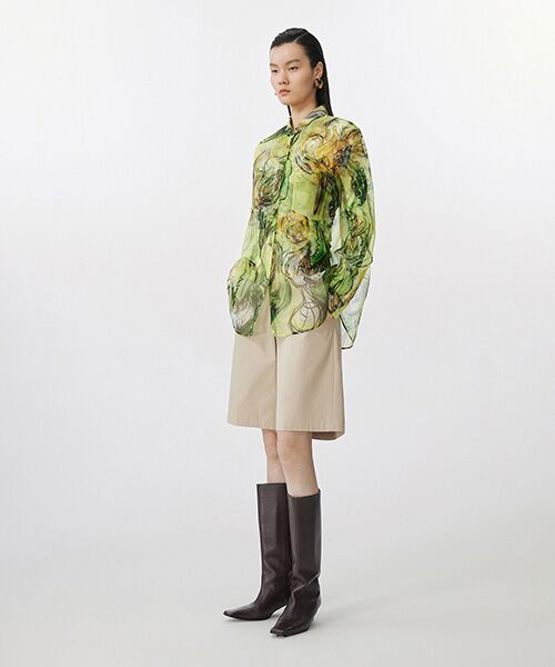 JNBY / ジェーエヌビーワイ シャツ・ブラウス | Sheer Botanical Shirt / シアーボタニカルシャツ | 詳細5