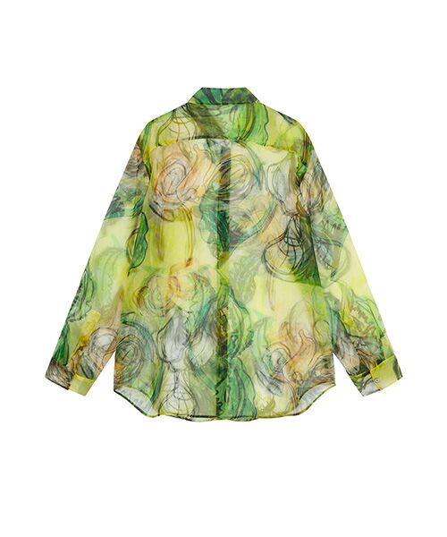 JNBY / ジェーエヌビーワイ シャツ・ブラウス | Sheer Botanical Shirt / シアーボタニカルシャツ | 詳細8