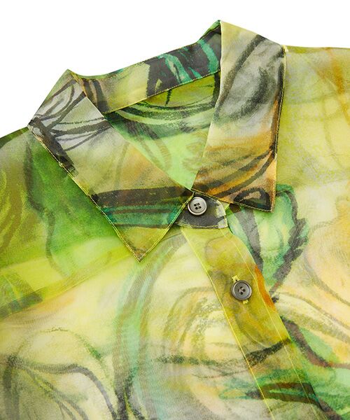 JNBY / ジェーエヌビーワイ シャツ・ブラウス | Sheer Botanical Shirt / シアーボタニカルシャツ | 詳細10
