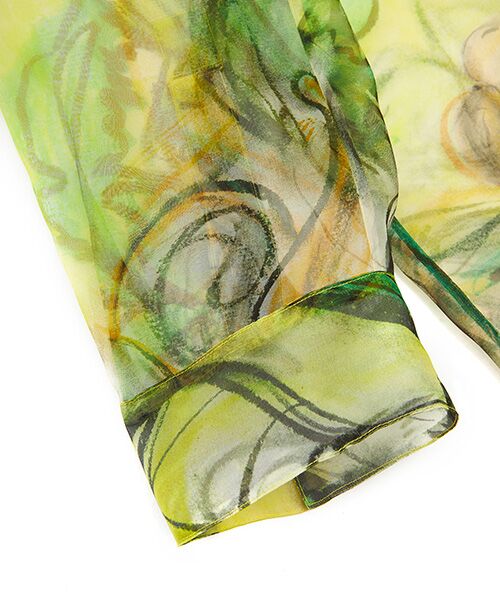 JNBY / ジェーエヌビーワイ シャツ・ブラウス | Sheer Botanical Shirt / シアーボタニカルシャツ | 詳細11