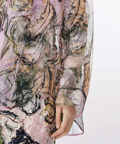 JNBY / ジェーエヌビーワイ シャツ・ブラウス | Sheer Botanical Shirt / シアーボタニカルシャツ | 詳細16
