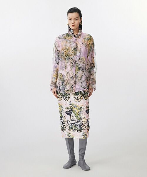 JNBY / ジェーエヌビーワイ シャツ・ブラウス | Sheer Botanical Shirt / シアーボタニカルシャツ | 詳細17