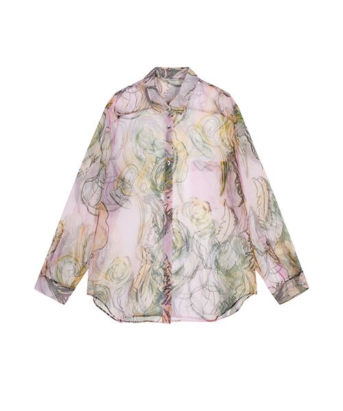 JNBY / ジェーエヌビーワイ シャツ・ブラウス | Sheer Botanical Shirt / シアーボタニカルシャツ | 詳細20