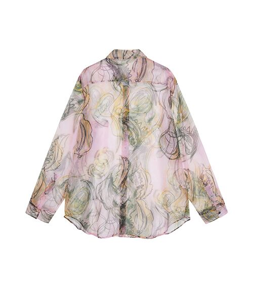 JNBY / ジェーエヌビーワイ シャツ・ブラウス | Sheer Botanical Shirt / シアーボタニカルシャツ | 詳細21