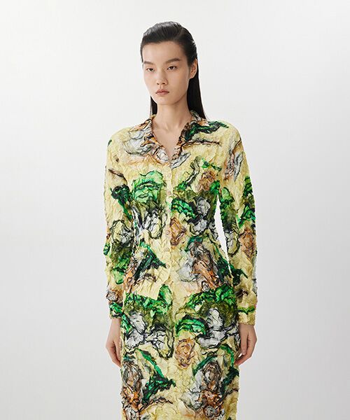 JNBY / ジェーエヌビーワイ シャツ・ブラウス | Bloom Textured Shirt / シワ加工シャツブラウス | 詳細1