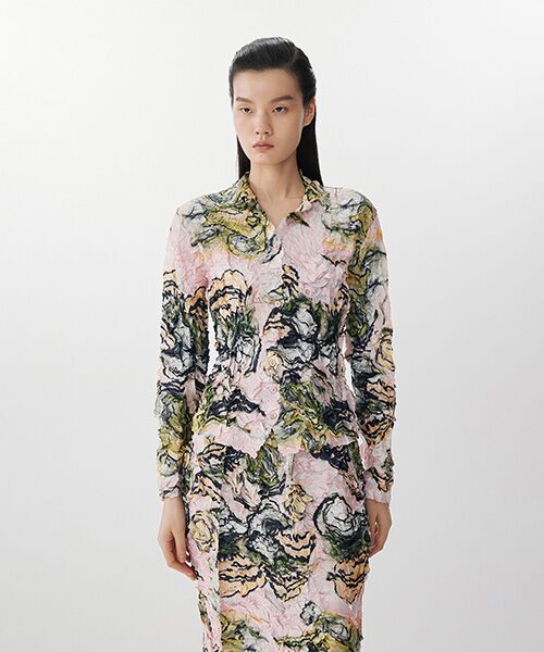JNBY / ジェーエヌビーワイ シャツ・ブラウス | Bloom Textured Shirt / シワ加工シャツブラウス | 詳細10