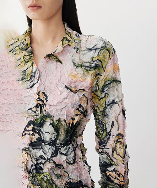 JNBY / ジェーエヌビーワイ シャツ・ブラウス | Bloom Textured Shirt / シワ加工シャツブラウス | 詳細11