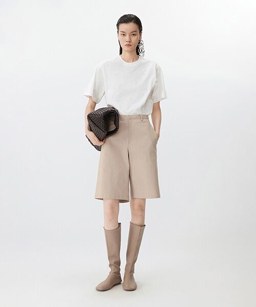 JNBY / ジェーエヌビーワイ Tシャツ | Ethereal Bloom Tulle T-shirt / チュールTシャツ | 詳細4